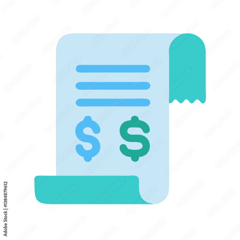 Elegant Payment Invoice Icon Representation Elegant Payment Invoice Icon Representation