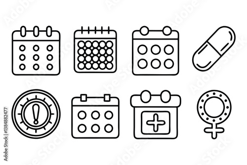 menstrual cycle and contraception related editable