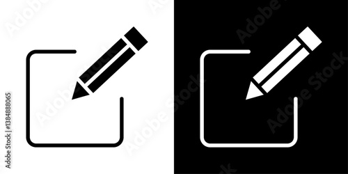 Register icons vector set in solid flat style