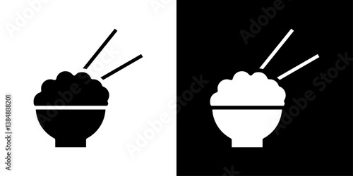 Rise Bowl icons vector set in solid flat style