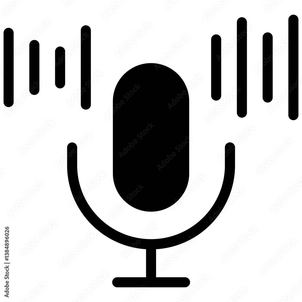 Obraz premium Microphone Icon
