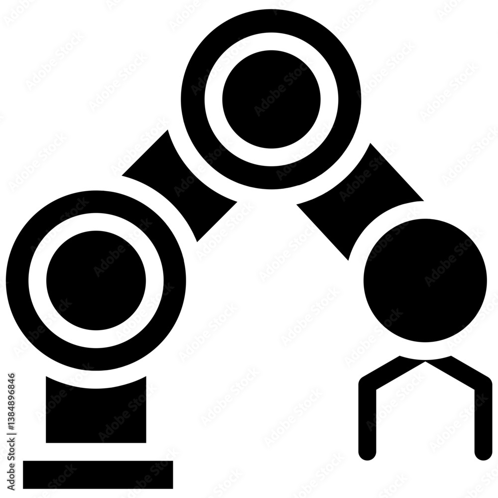 Industrial Robot Icon Industrial Robot Icon