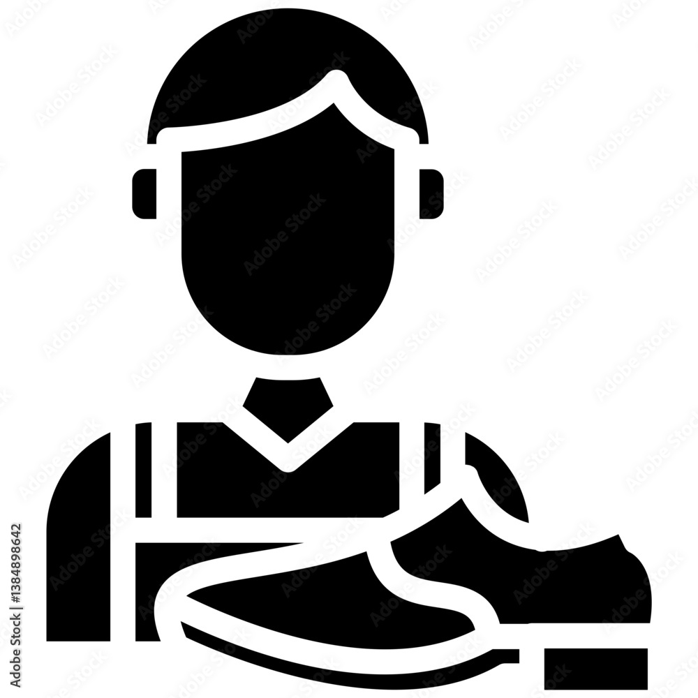 Fototapeta premium Shoe Maker Men Icon