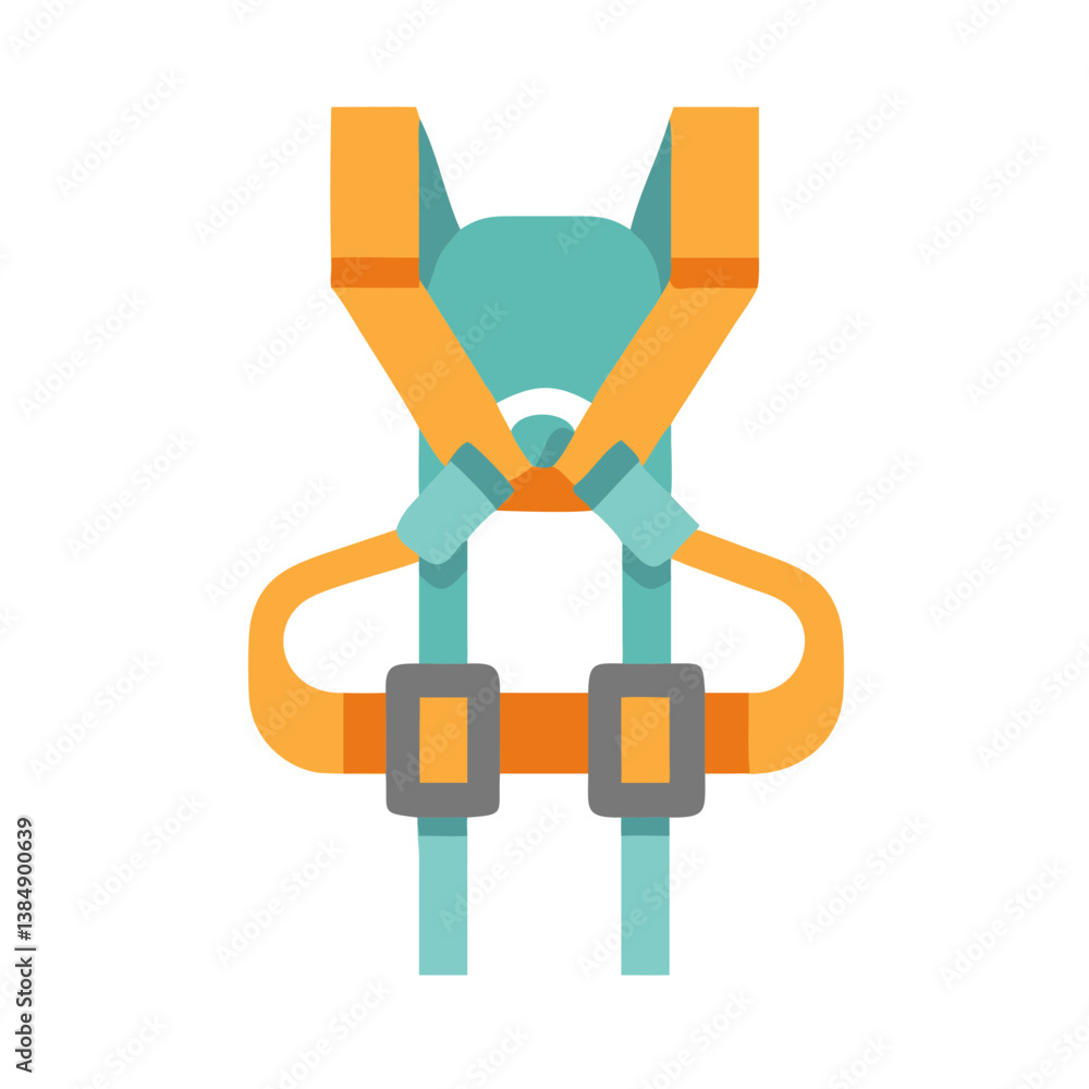 Fototapeta premium Icon of Safety Harness for Climbing Applications