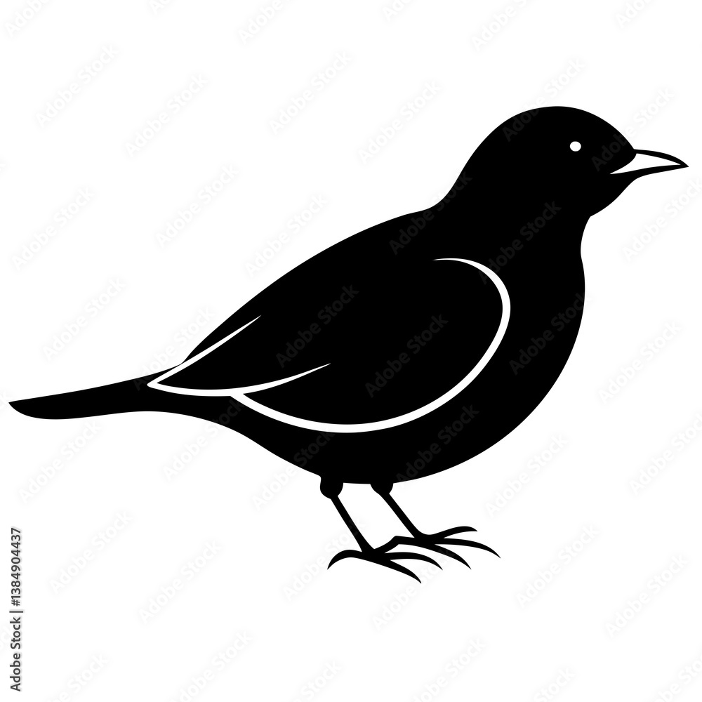 Obraz premium vector illustration of a bird