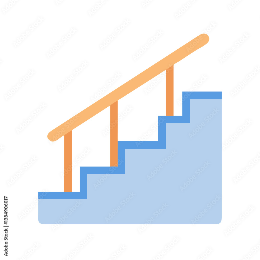 Reliable Stairs Design Icon for Safe Navigation Reliable Stairs Design Icon for Safe Navigation