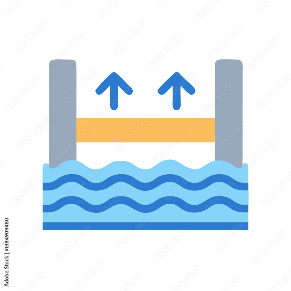 FunctionalWaterBarrierIconforProtection FunctionalWaterBarrierIconforProtection