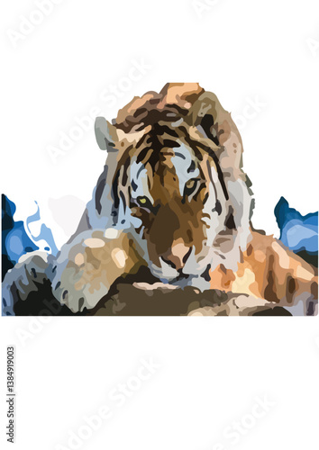 Photography tigers, the largest wild cats in the world, renowned for their strength, beauty, and distinctive orange coats adorned with black stripes
