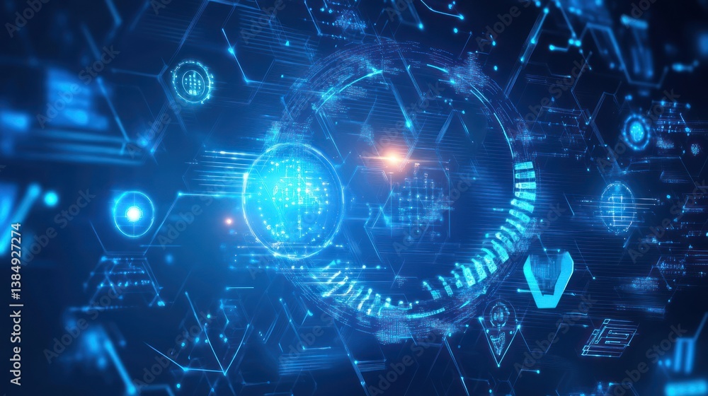 Abstract digital interface, technology background Abstract digital interface, technology background