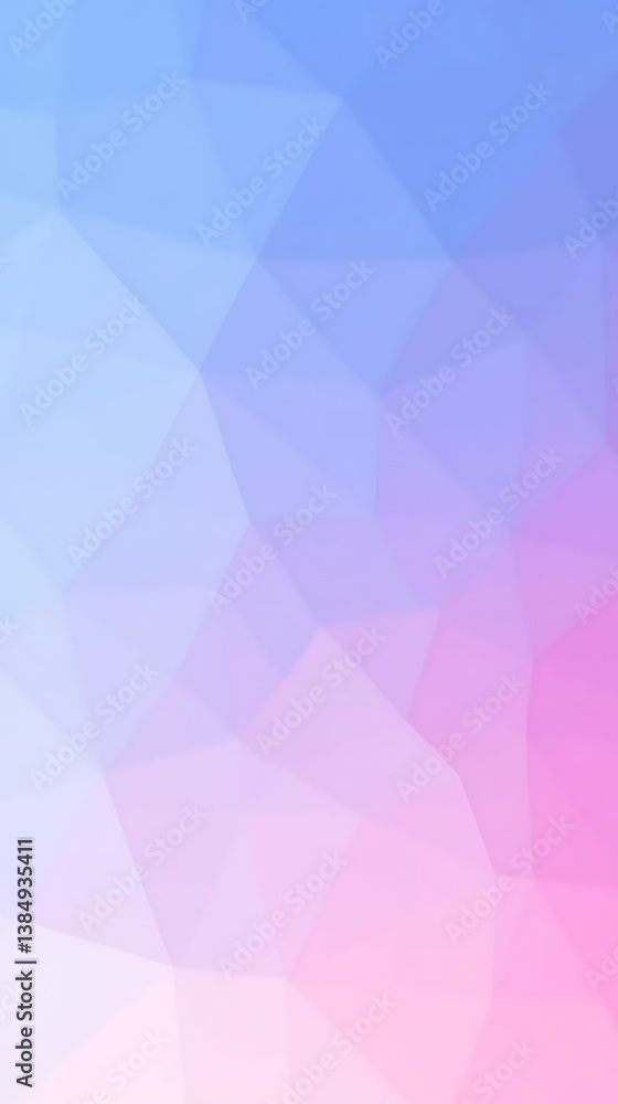 Fototapeta premium Geometric low poly background with pastel color gradient modern style