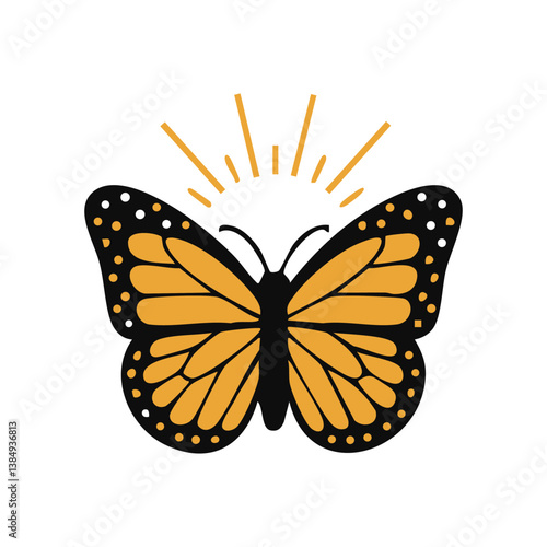 Easter icon butterfly