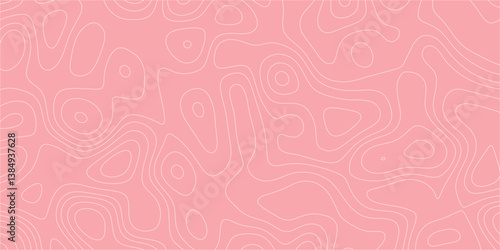 Complex contour pattern inspired by terrain maps and artistic abstraction

