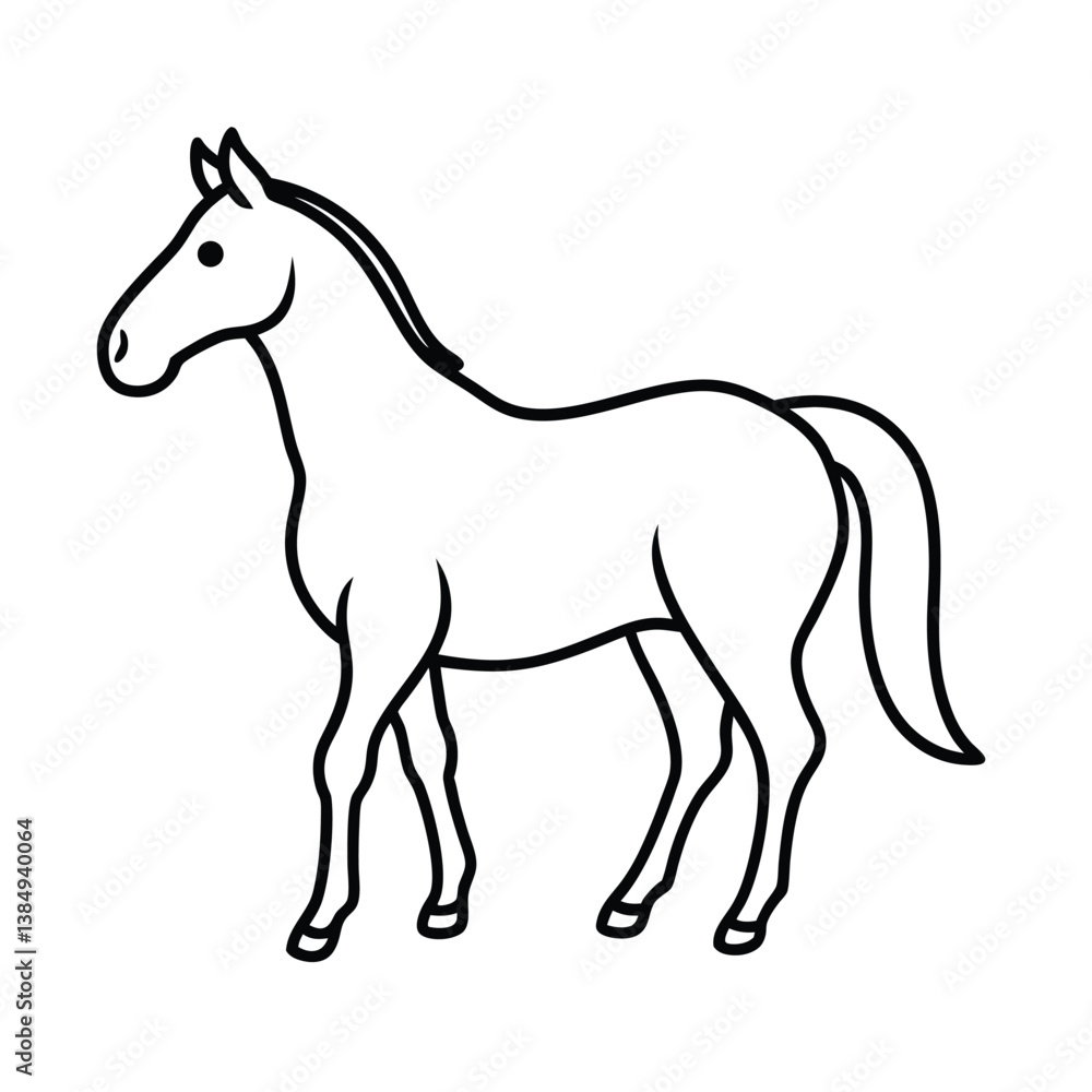 clay horse vector illustration clay horse vector illustration