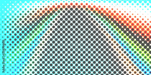 Wallpaper Mural Halftone pattern background colors with minimalist dot grid patterns mix of dot and colors, creating modern and organized halftone colorful abstract dots smooth gradient effect with subtle texture. Torontodigital.ca