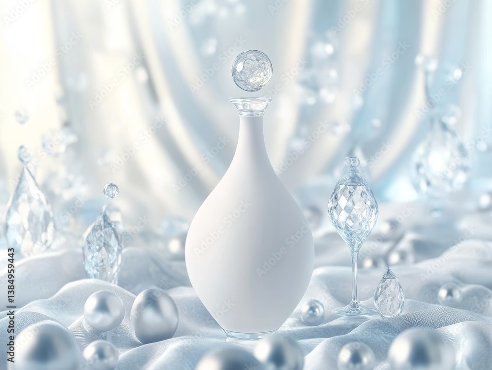 A white essence product bottle A white essence product bottle