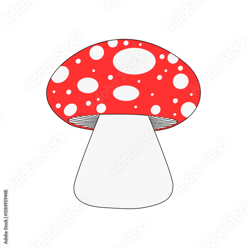vector illustration of mushroom