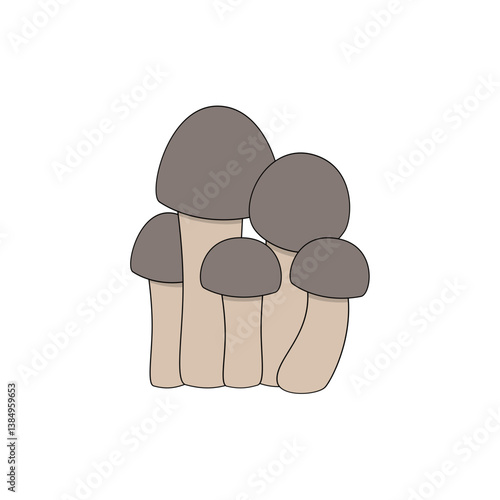 vector illustration of mushroom