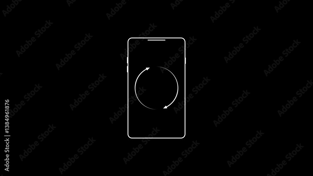 Phone Loading Loop Animation Phone Loading Loop Animation
