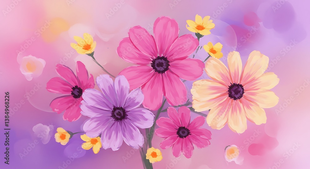 Pastel Bloom Reverie AI Generated Pastel Bloom Reverie AI Generated
