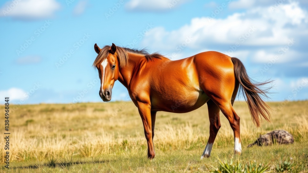 Obraz premium horse in the field