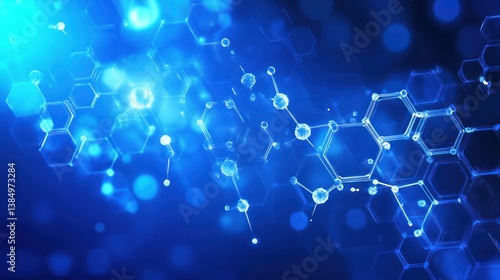 Abstract scientific molecular structure background