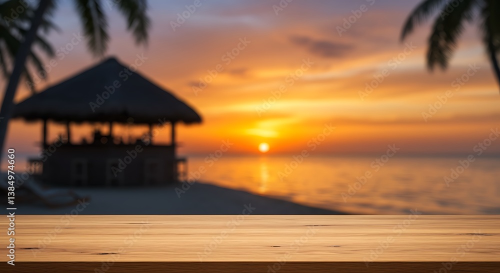 Sunset Oasis: Beachside Bliss AI Generated Sunset Oasis: Beachside Bliss AI Generated