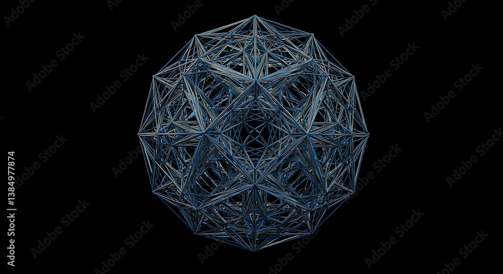 Midnight Geometry AI Generated