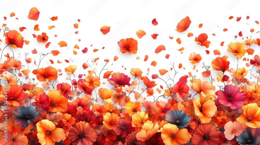 vector cartoon of a flowers at autumn season, isolated clear white background vector cartoon of a flowers at autumn season, isolated clear white background