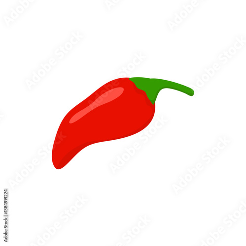 Red hot chili pepper illustration 