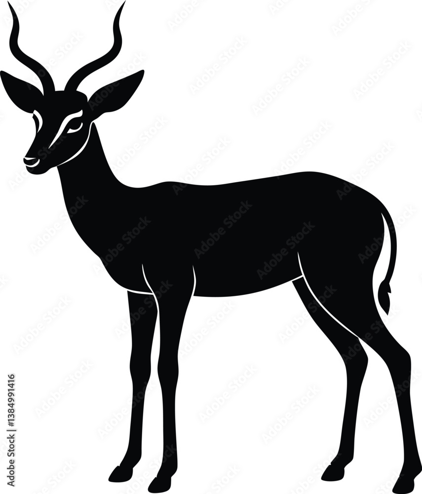 Fototapeta premium deer silhouette vector