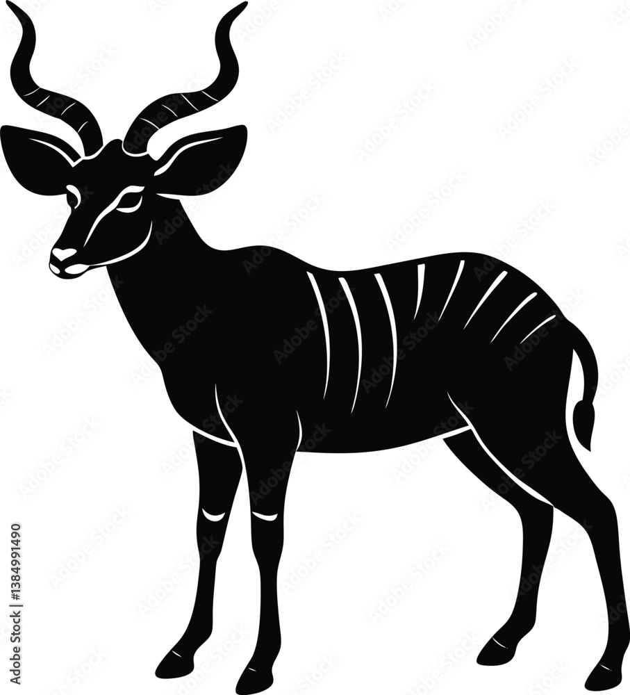 Fototapeta premium silhouette of a deer