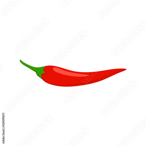Red hot chili pepper illustration 