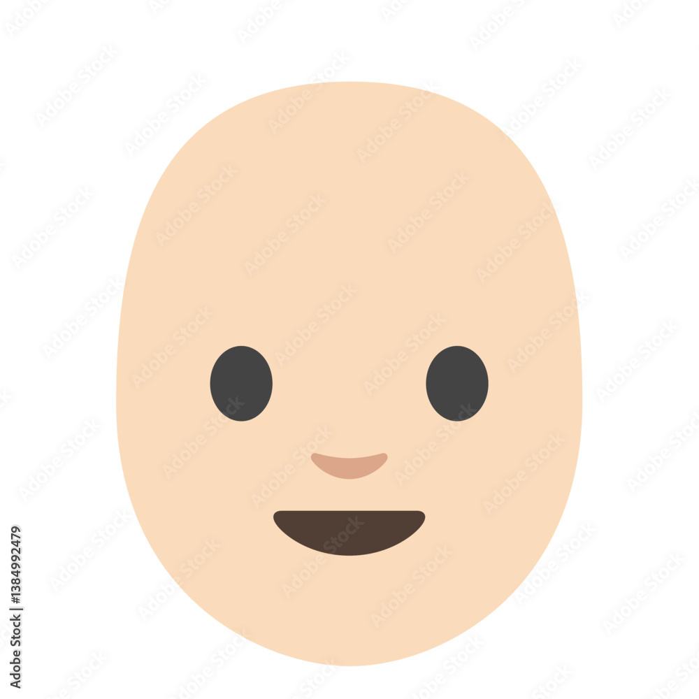 Fototapeta premium Bald Person (Light Skin)