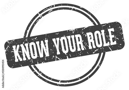 know your role stamp