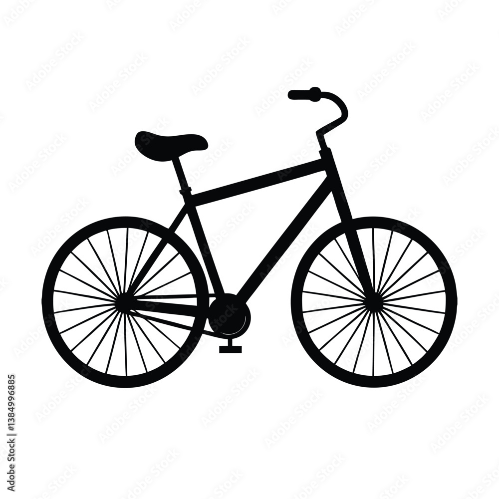 Bicycle vector silhouette Bicycle vector silhouette