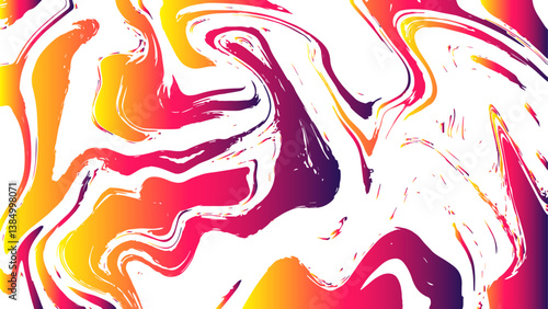 Abstract Marble texture background. Colorful mixing oil paint texture. Splash of paint. Colorful liquid. Background with gradient oil painting texture. Horizontal banner with waves and marble ink 