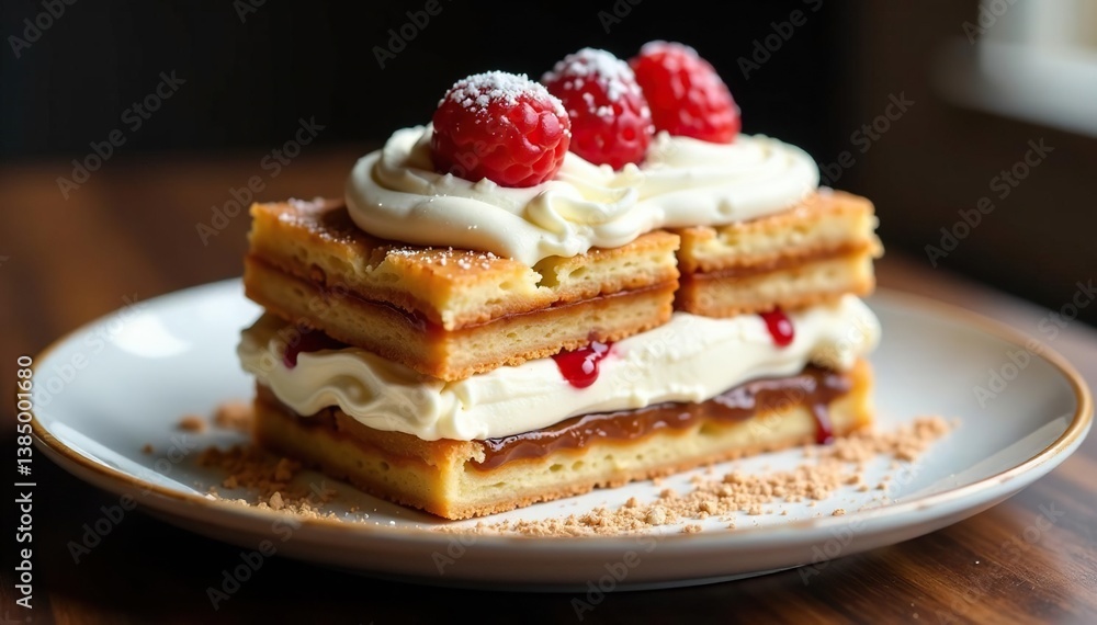 Classic Italian dessert, layers of coffee-soaked ladyfingers and mascarpone cream , yummy, bakery, studio shot Classic Italian dessert, layers of coffee-soaked ladyfingers and mascarpone cream , yummy, bakery, studio shot