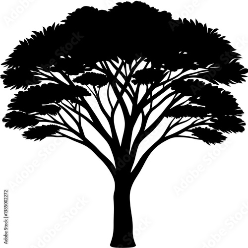 Silhouette tree