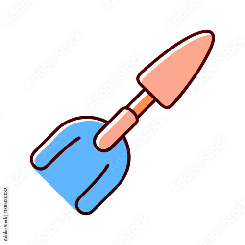 Gardening Tool Icon Trowel, Shovel, Digging, Planting, Farm