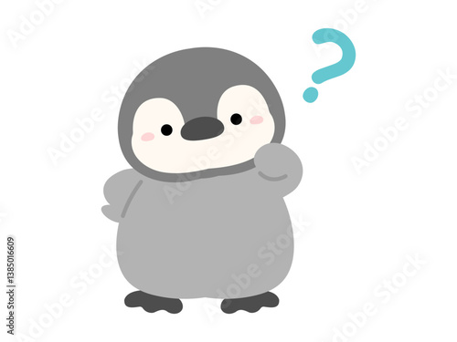 クエスチョンマークと疑問のペンギン