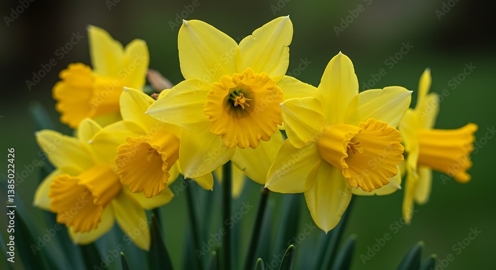 Golden Hour Daffodils AI Generated Golden Hour Daffodils AI Generated