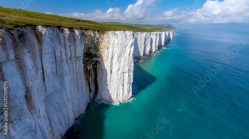 White cliffs of england coastline