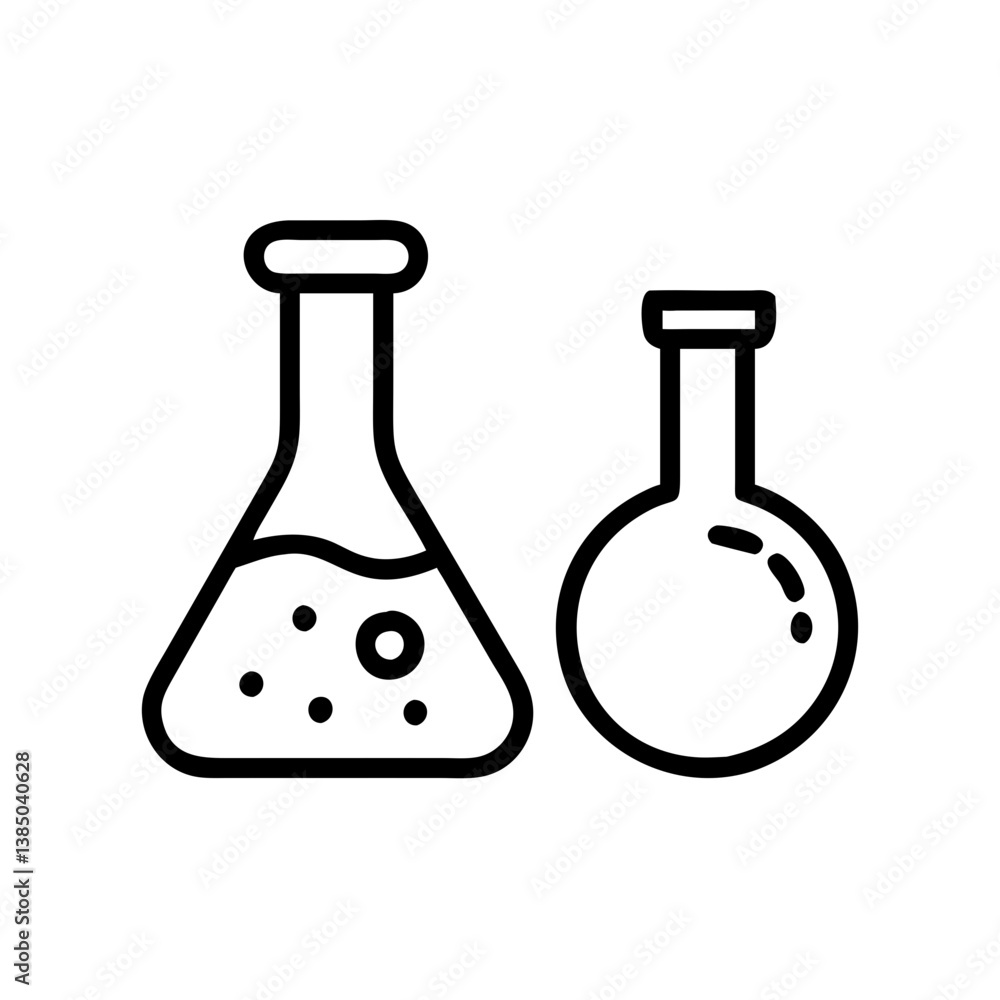 Chemical test tube pictogram icons set. equipment isolated on white. Experiment flasks for science experiment. chemical lab equipment isolated icons on white background: flask, test tube
Chemical test tube pictogram icons set. equipment isolated on white. Experiment flasks for science experiment. chemical lab equipment isolated icons on white background: flask, test tube
