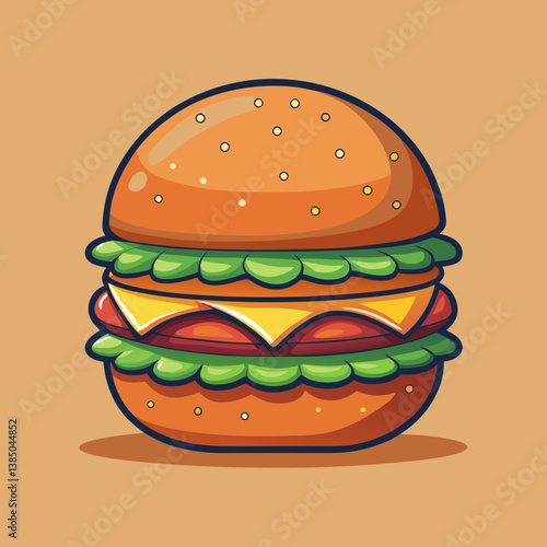 Fresh Big chicken burger with double cutlet fries and cola on craft paper Fat unhealthy street food Copy space