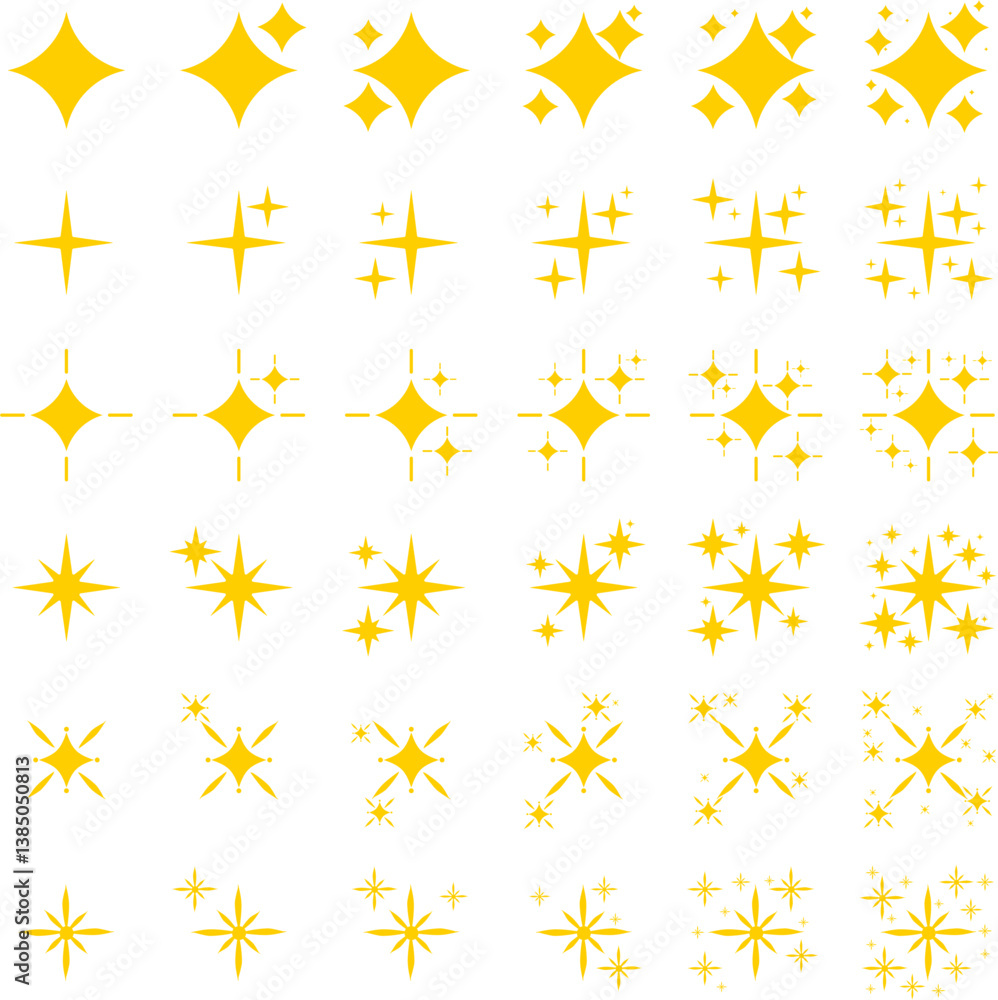 Golden Sparkle Icons Collection Golden Sparkle Icons Collection