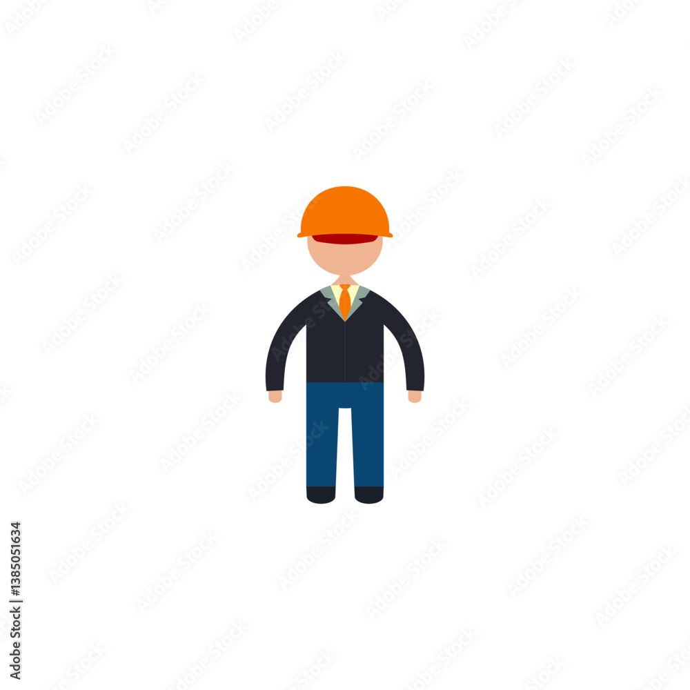 builder with helmet builder with helmet
