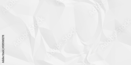 White crumpled paper texture . White wrinkled paper texture. White paper texture . White crumpled and top view textures can be used for background of text or any contents .	

