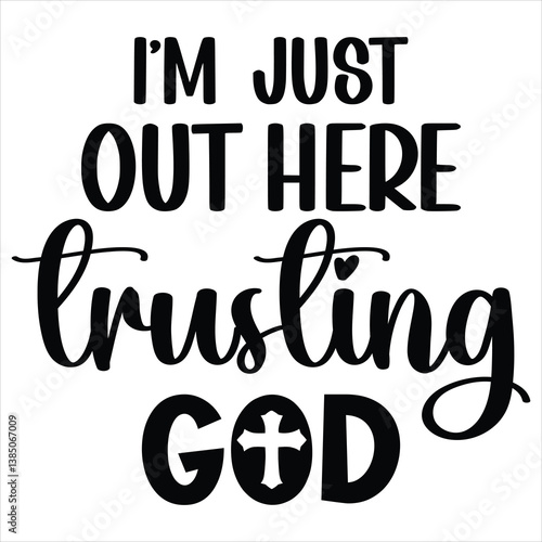 Motivational Christian T-shirt Design with Religious Typography

