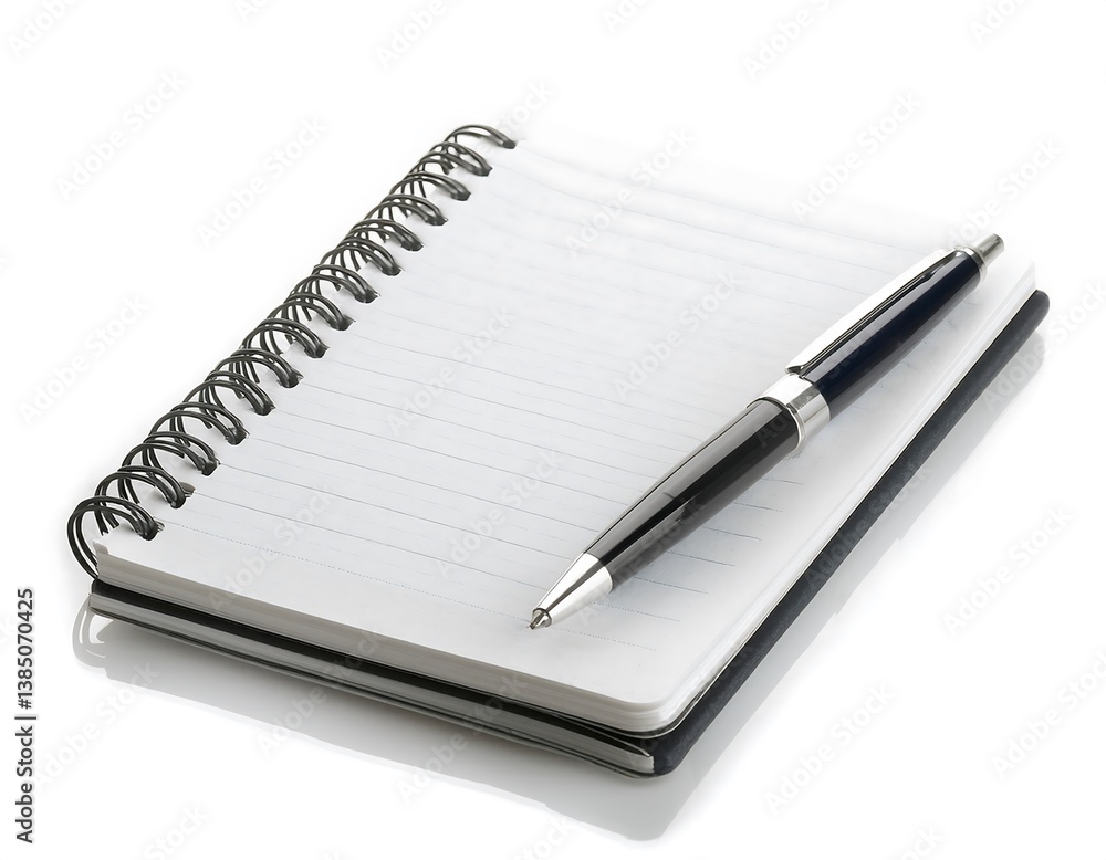 Clean Notepad with Pen – Creative Writing or Note-Taking Theme Clean Notepad with Pen – Creative Writing or Note-Taking Theme