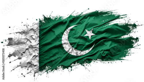 flag of Pakistan victor and remove background 
